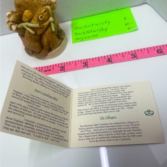 BNIB RARE Vintage Harmony Kingdom Treasure Zest Beavers Trinket Box - Picture 13 of 16